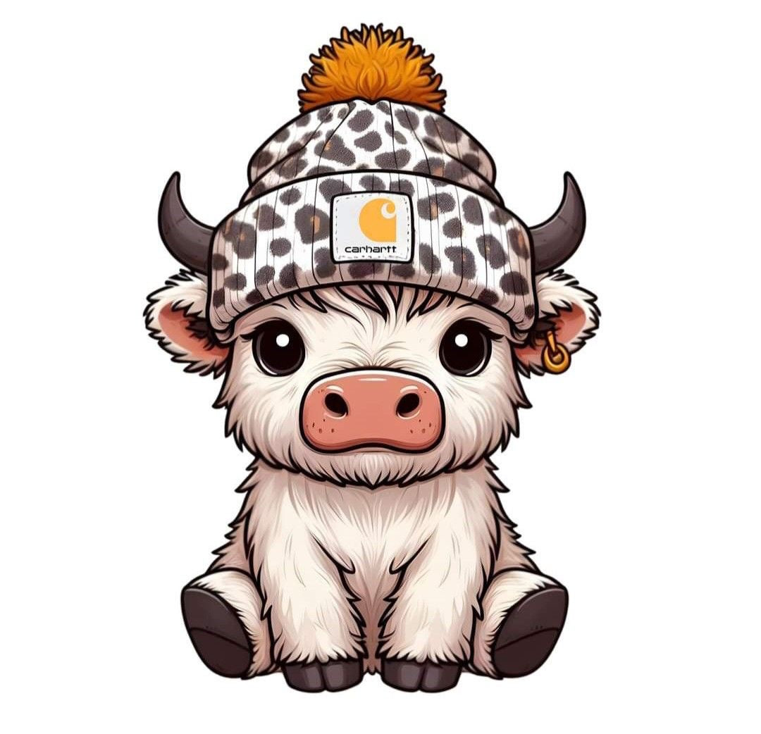 White Carhartt Cow